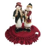 TII Collections Snowmen & 3 Red Doilies