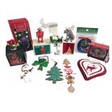 Assorted Christmas Ornaments Lot Lenox Carlton