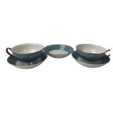Syracuse China Minuet Teacups & Saucers