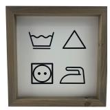 Woodline Designs 10x10" Scrolled Laundry Sign