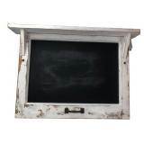 Distressed White Wood Wall Chalkboard 24x20