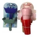 Plastic Ice Pop Holders & Ice Cream Scoopers