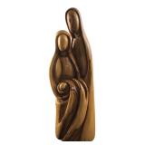 Bethlehem Olive Wood Holy Family Sculpture 16"