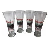 Budweiser 1988 Clydesdale Glasses Set of 4