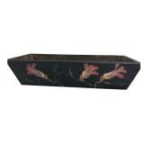 Primitive Hand-Painted Wooden Planter Box