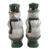 White Barn Candle Co. Snowman Topiary Candles
