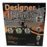 Outdoor Accents Halloween Skull Solar Light