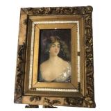 Ornate Framed Portrait of a Woman
