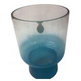 Place & Time Blue Recycled Glass Vase
