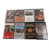 8 Christmas Music Cassette Tapes