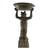 Whimsical Frog Garden Statue Birdbath 21 in