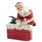 Ceramic Santa in Chimney Planter