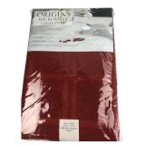 Origins Red Microfiber Tablecloth 60x84"