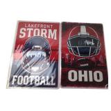 Lakefront Storm & Ohio Football Metal Signs