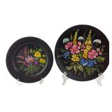 G. + L. Schelzke Hand Painted Floral Plates