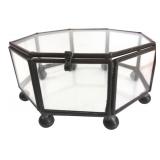 Octagonal Glass & Metal Display Box