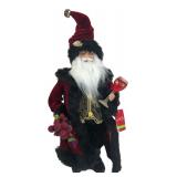 North Pole Trading Co. Wine Santa Figure