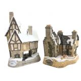 David Winter Christmas Cottages 1988 & 1991