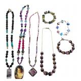 7pc Artisan Style Beaded Necklaces & Bracelets