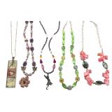 Jonette Jewelry Cat & Assorted Necklaces Lot of 5