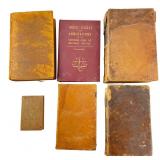 1813 Six Antique & Vintage Books Lot