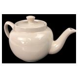 White Ceramic Teapot Made in China 5x9
