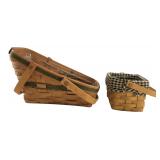 Longaberger Woven Baskets Set of 2