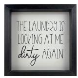 Woodline Designs Framed Laundry Sign 10x10