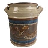 Signed Val Gallo Studio Pottery Crock