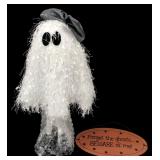 Allstate Floral Halloween Ghost Figure & Sign