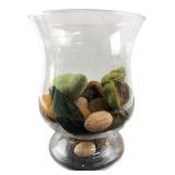 Handmade in Poland Glass Hurricane Vase