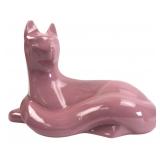 Haeger Pink Ceramic Cat Figurine 310