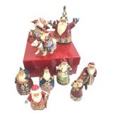 8 Jim Shore Enesco Christmas Santa Figurines