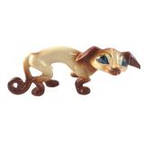 Italian Ceramic Elongated Dog Figurine
