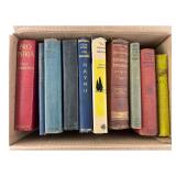 Box Lot of 10 Antique & Vintage Hardcover Books
