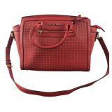 Michael Kors Marked Red Studded Handbag