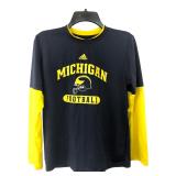 Adidas Michigan Football Youth L Long Sleeve