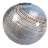 Dansk Swirl Art Glass Spherical Vase