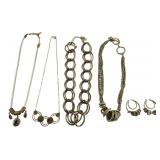 JNY & 1928 Costume Jewelry Lot Necklaces Earrings