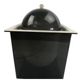 MCM Style Smoked Dome Plastic Ice Bucket