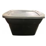 Sterilite 18 Gal Black Plastic Storage Bin