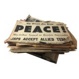 Mixed Lot Historic Detroit Newspapers