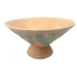 USA Pottery 262F Leaf Pedestal Bowl