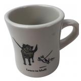 Bad Dog Wisdom Learn to Bluff Ceramic Mug 4"H