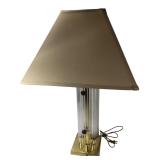 Vintage Lucite & Brass Table Lamp