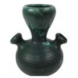 Studio Pottery Green Multi-Spout Vase