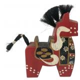 Japanese Miharu-Goma Folk Art Wooden Horse