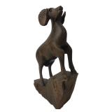 Carved Wood Ram Figurine