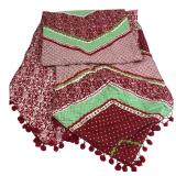 Reversible Red & Green Table Runner 66x12"