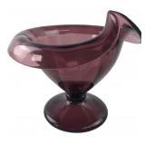 Amethyst Glass Flared Rim Creamer Pitcher